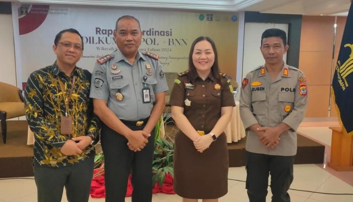 Rapat Koordinasi Dilkumjakpol dan BNN, Kalapas Bitung : Ini Merupakan Sarana Komunikasi APH